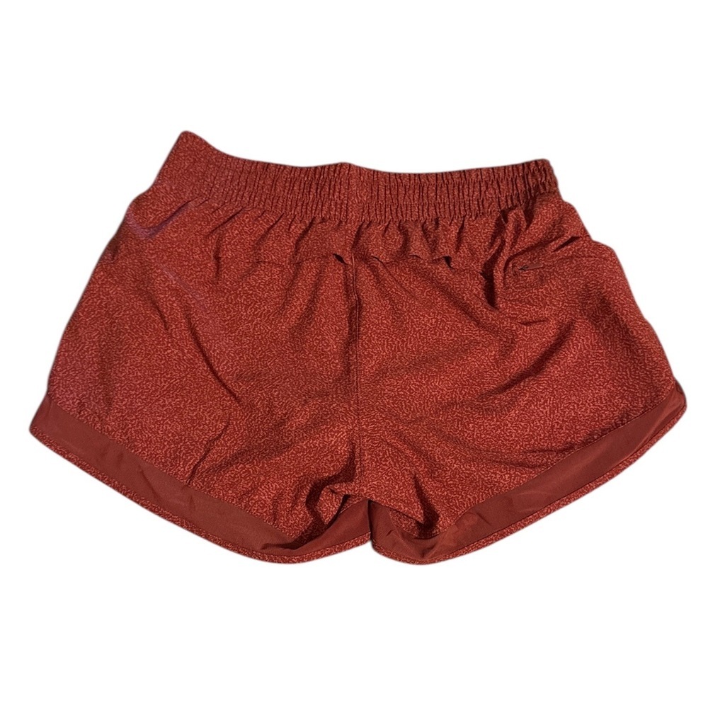 Athleta Mesh Racer Run Short 4 burnt orange Athletic Running Shorts XS - Picture 2 of 3